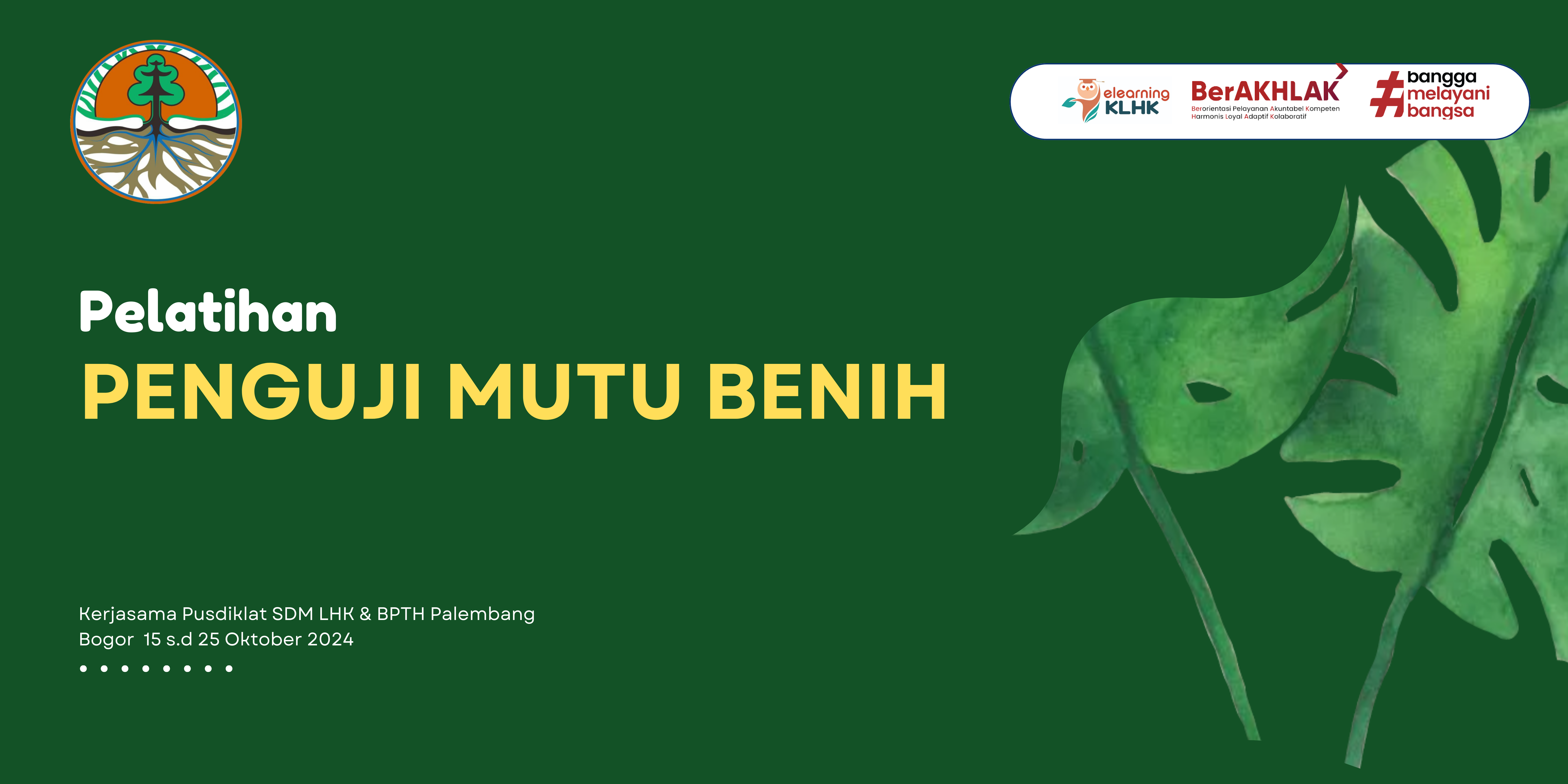 Pelatihan Penguji Mutu Benih