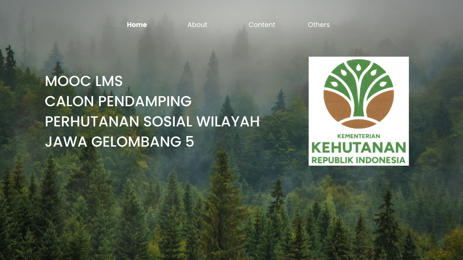 MOOC LMS  CALON PENDAMPING PERHUTANAN SOSIAL WILAYAH JAWA GELOMBANG 5